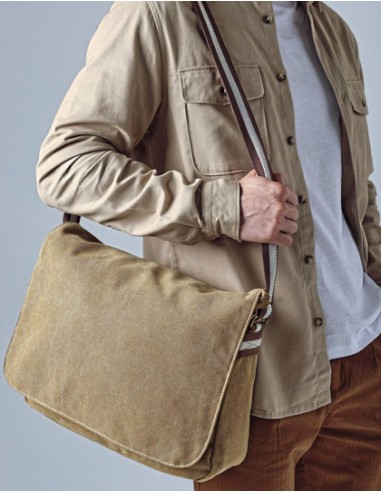 QUA-QD610-Vintage Canvas Despatch Bag